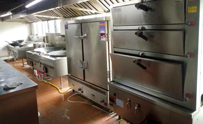乐山外国语小学学校食堂麻豆视频免费下载设备现场图片